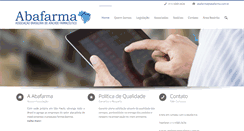 Desktop Screenshot of abafarma.com.br