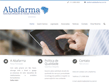 Tablet Screenshot of abafarma.com.br